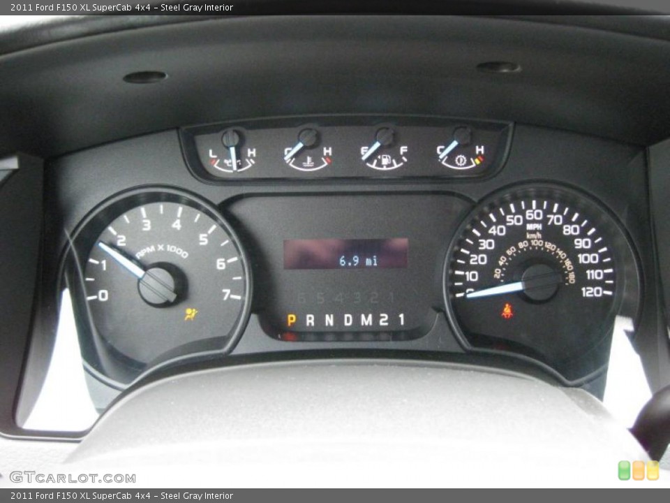 Steel Gray Interior Gauges for the 2011 Ford F150 XL SuperCab 4x4 #42317743
