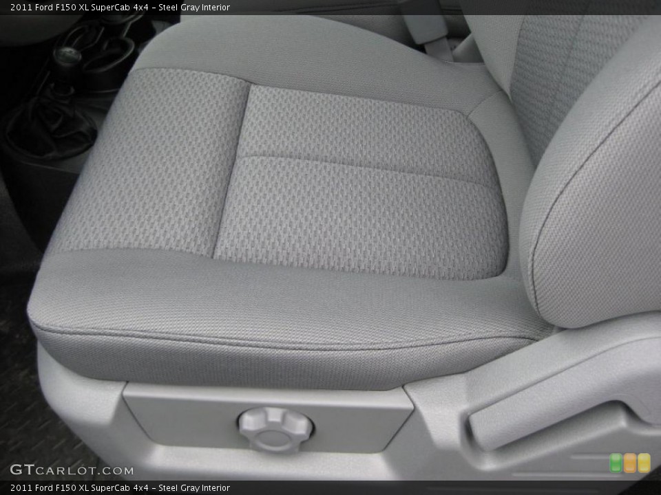 Steel Gray Interior Photo for the 2011 Ford F150 XL SuperCab 4x4 #42317967