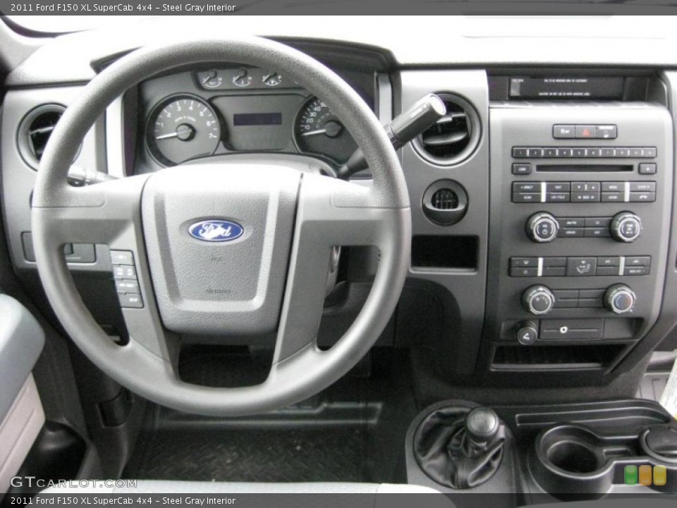 Steel Gray Interior Dashboard for the 2011 Ford F150 XL SuperCab 4x4 #42318163