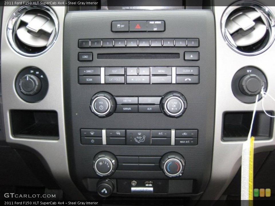 Steel Gray Interior Controls for the 2011 Ford F150 XLT SuperCab 4x4 #42319115