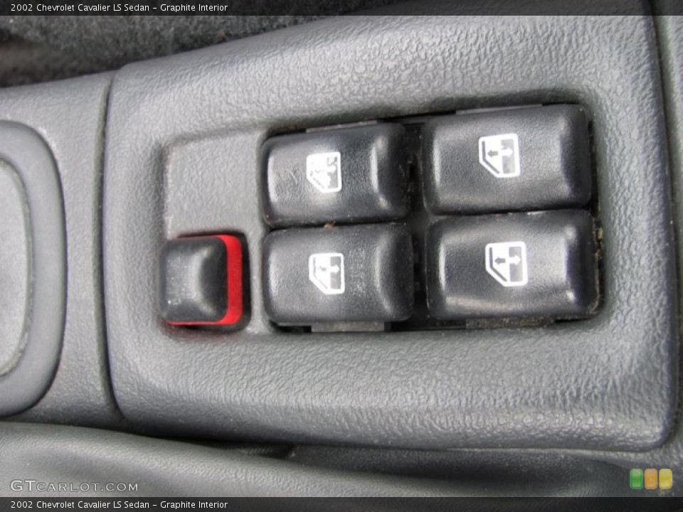 Graphite Interior Controls for the 2002 Chevrolet Cavalier LS Sedan #42319439