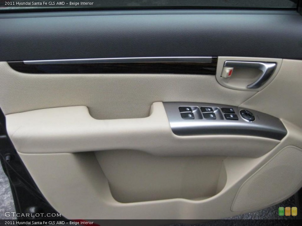 Beige Interior Door Panel for the 2011 Hyundai Santa Fe GLS AWD #42319803