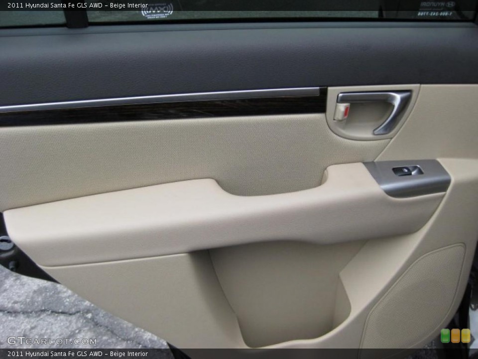 Beige Interior Door Panel for the 2011 Hyundai Santa Fe GLS AWD #42319851