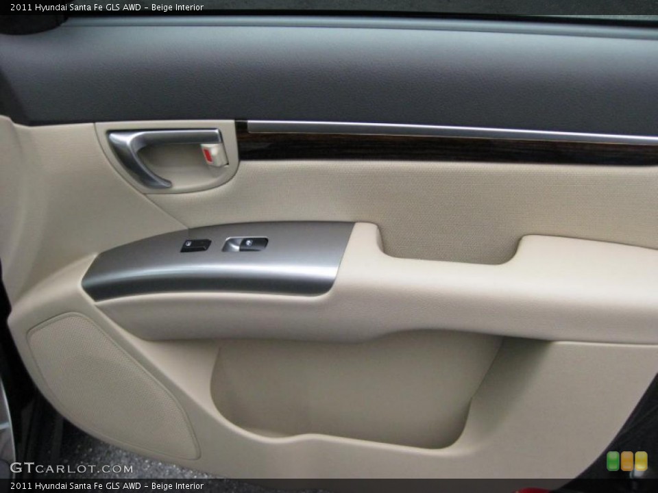 Beige Interior Door Panel for the 2011 Hyundai Santa Fe GLS AWD #42319915