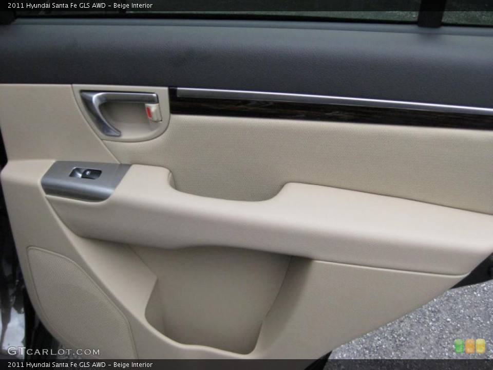 Beige Interior Door Panel for the 2011 Hyundai Santa Fe GLS AWD #42319951