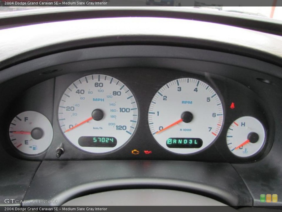 Medium Slate Gray Interior Gauges for the 2004 Dodge Grand Caravan SE #42320183