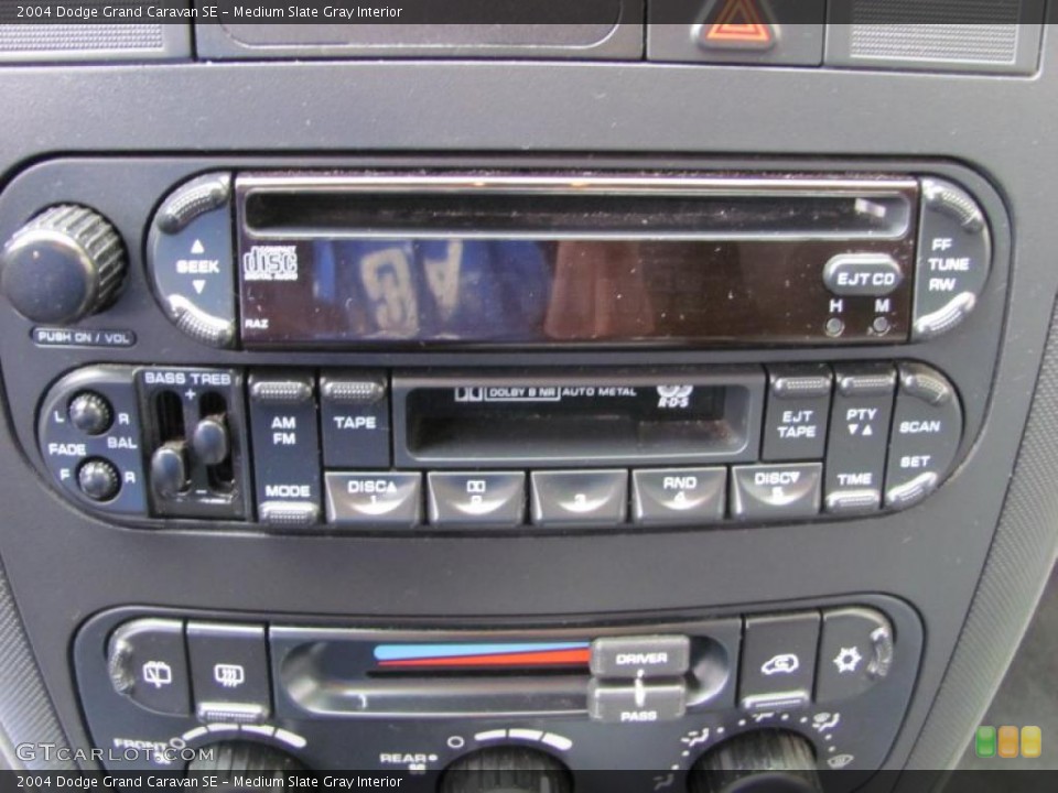 Medium Slate Gray Interior Controls for the 2004 Dodge Grand Caravan SE #42320426