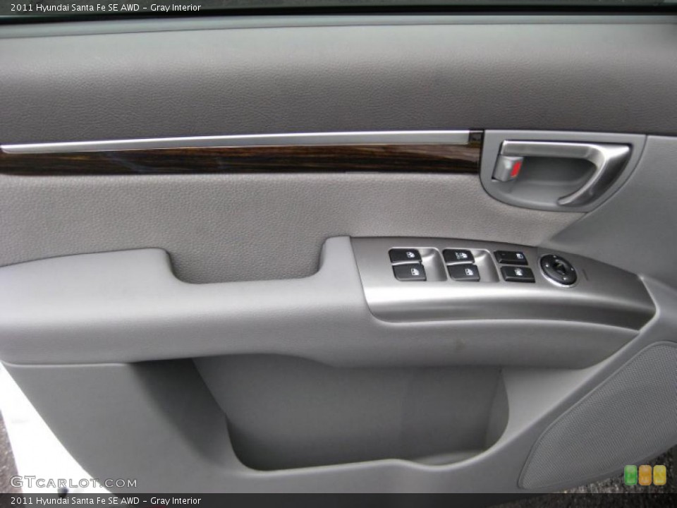 Gray Interior Door Panel for the 2011 Hyundai Santa Fe SE AWD #42320661