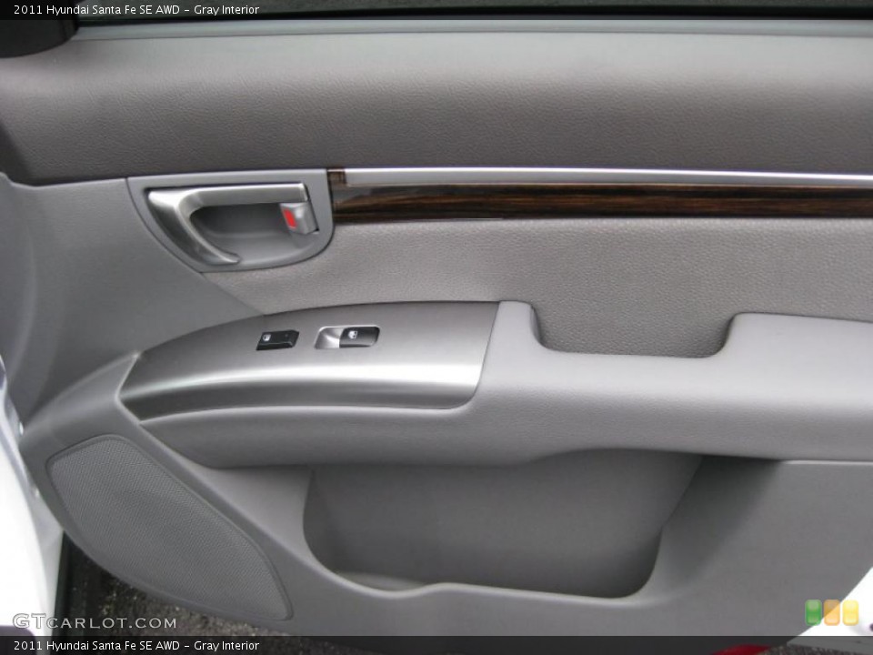 Gray Interior Door Panel for the 2011 Hyundai Santa Fe SE AWD #42320751
