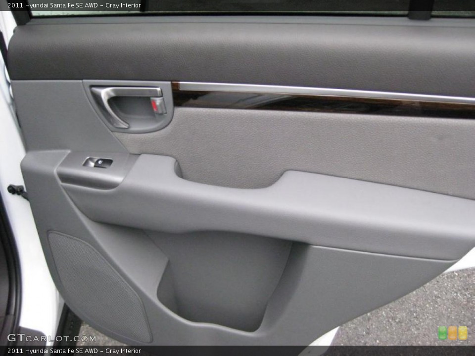 Gray Interior Door Panel for the 2011 Hyundai Santa Fe SE AWD #42320795