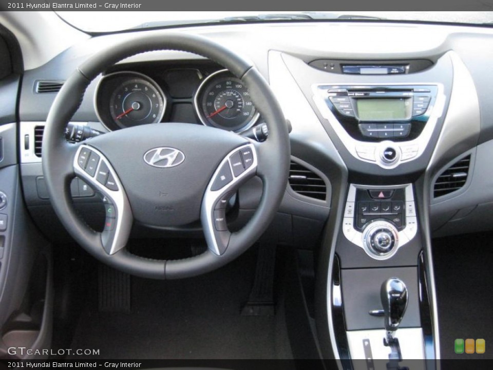Gray Interior Dashboard for the 2011 Hyundai Elantra Limited #42321259