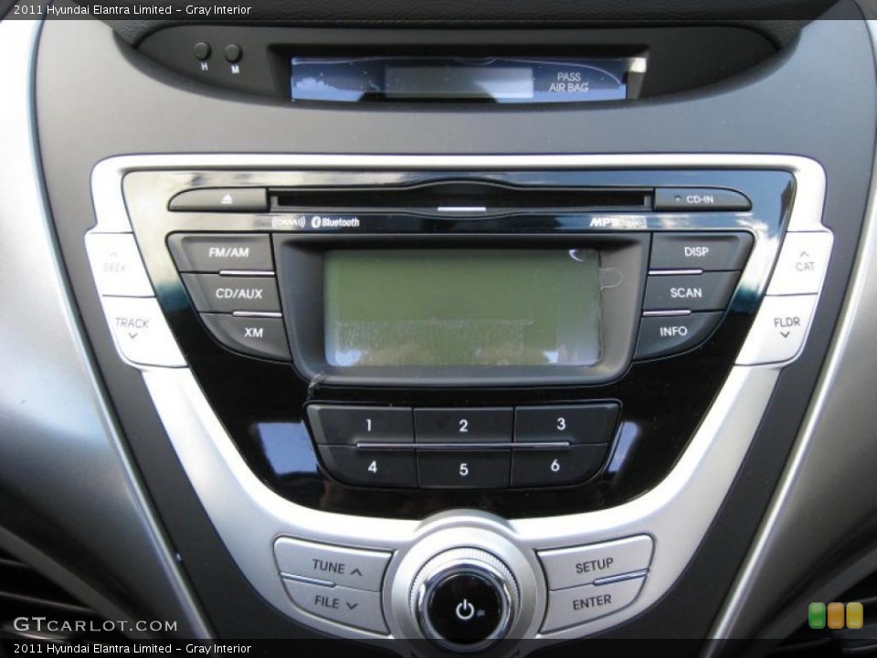 Gray Interior Controls for the 2011 Hyundai Elantra Limited #42321275