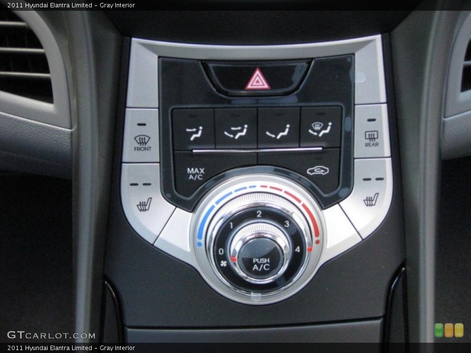 Gray Interior Controls for the 2011 Hyundai Elantra Limited #42321295