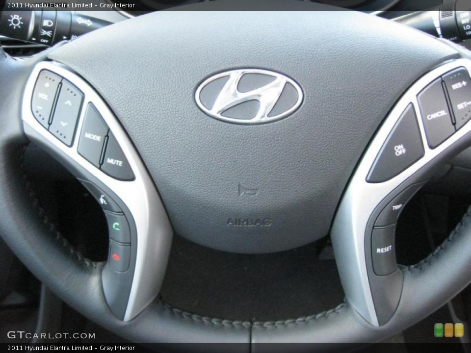 Gray Interior Controls for the 2011 Hyundai Elantra Limited #42321319