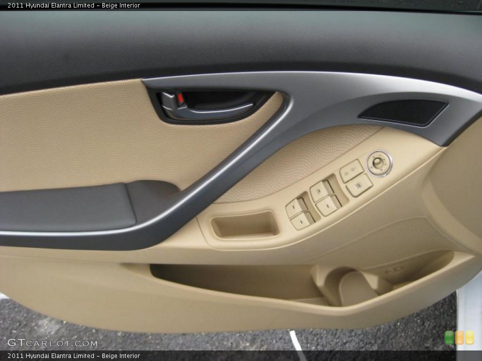 Beige Interior Door Panel for the 2011 Hyundai Elantra Limited #42321551