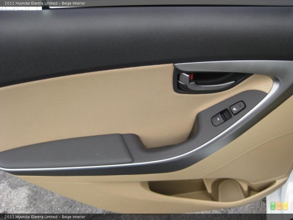 Beige Interior Door Panel for the 2011 Hyundai Elantra Limited #42321595