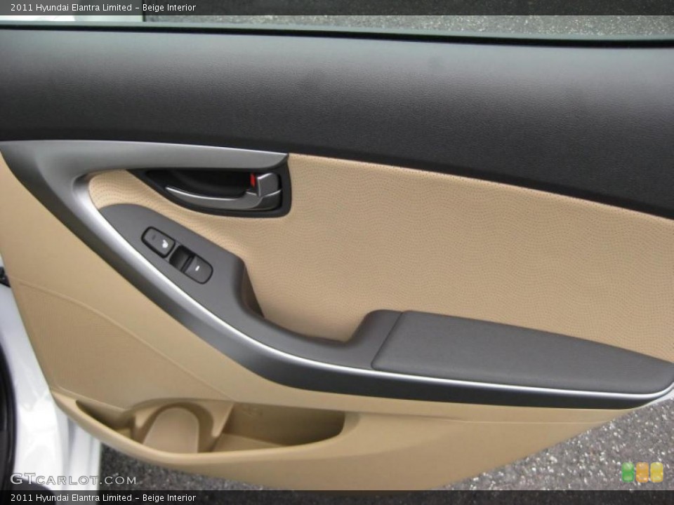 Beige Interior Door Panel for the 2011 Hyundai Elantra Limited #42321691