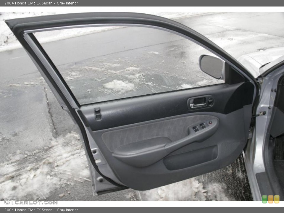 Gray Interior Door Panel for the 2004 Honda Civic EX Sedan #42321799