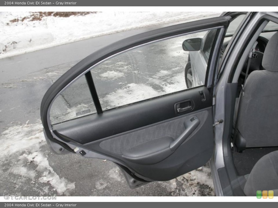 Gray Interior Door Panel for the 2004 Honda Civic EX Sedan #42321827