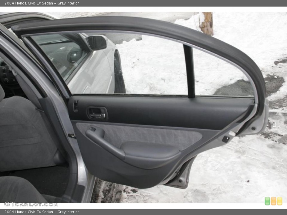 Gray Interior Door Panel for the 2004 Honda Civic EX Sedan #42321843