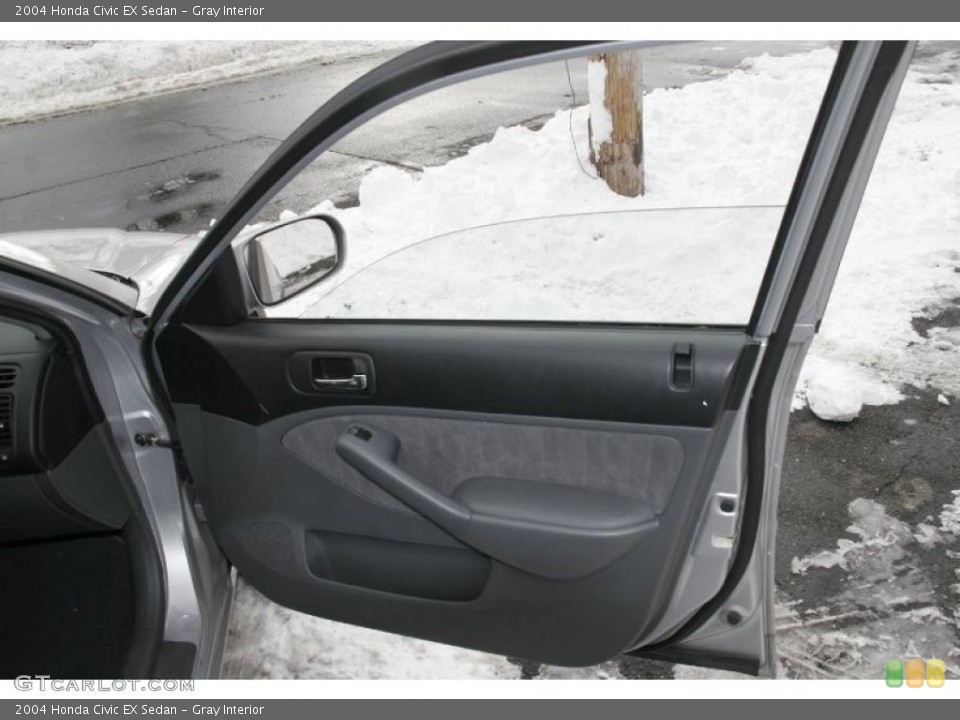 Gray Interior Door Panel for the 2004 Honda Civic EX Sedan #42321859
