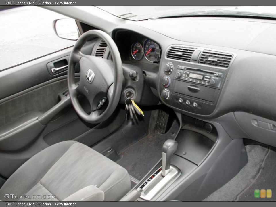Gray Interior Dashboard for the 2004 Honda Civic EX Sedan #42321875