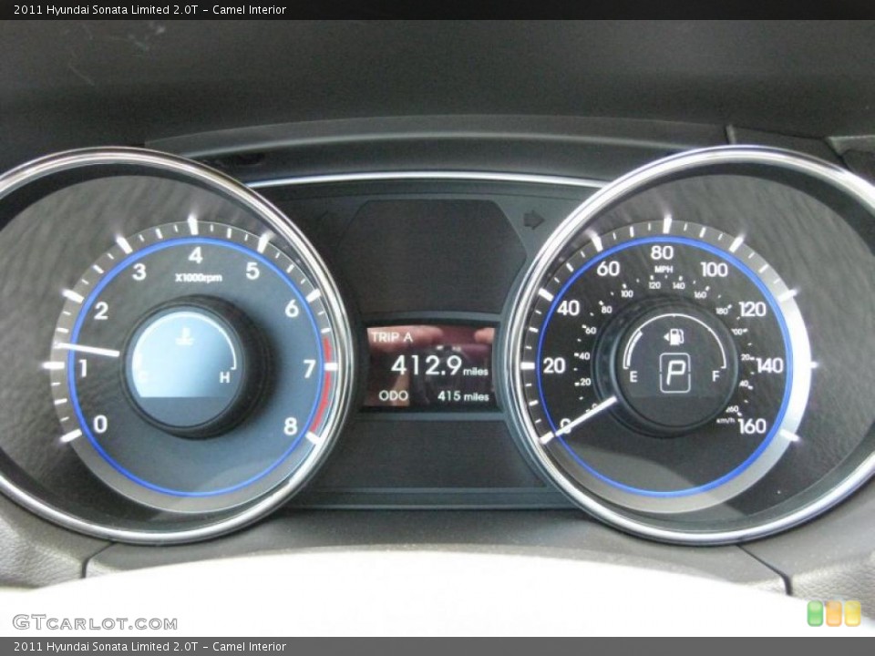 Camel Interior Gauges for the 2011 Hyundai Sonata Limited 2.0T #42323971