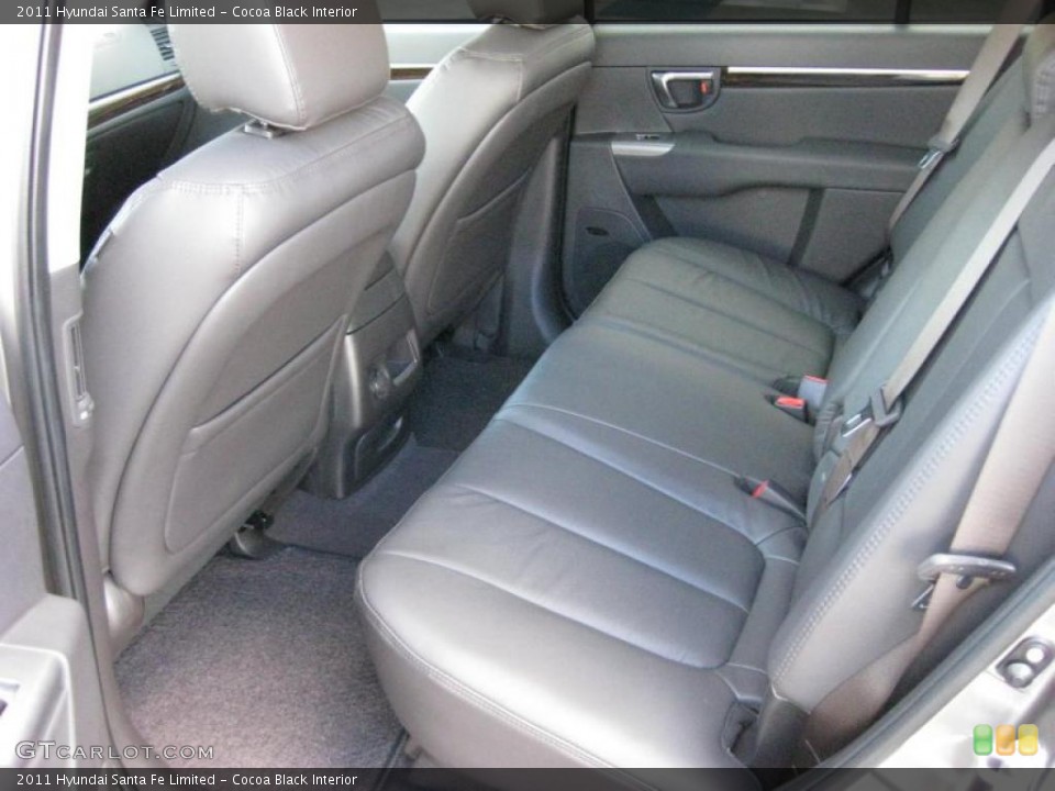 Cocoa Black Interior Photo for the 2011 Hyundai Santa Fe Limited #42324259