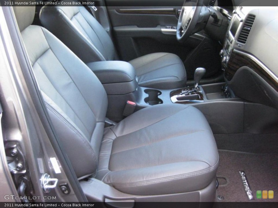 Cocoa Black Interior Photo for the 2011 Hyundai Santa Fe Limited #42324319
