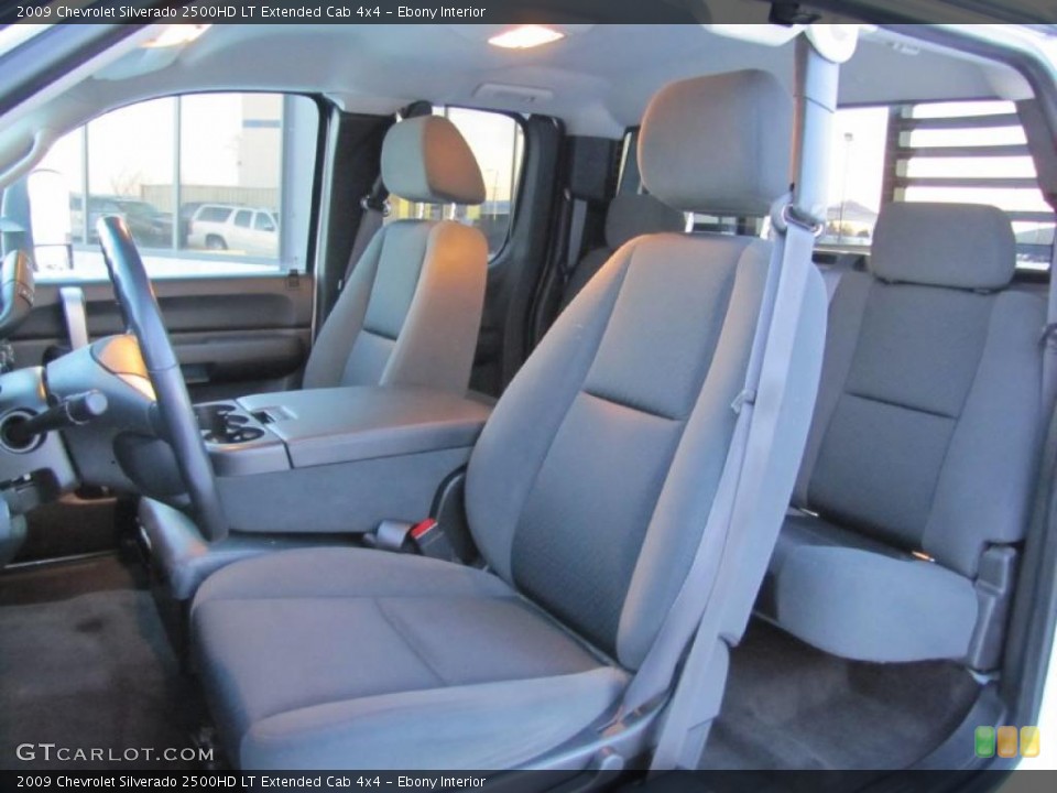 Ebony Interior Photo for the 2009 Chevrolet Silverado 2500HD LT Extended Cab 4x4 #42327506