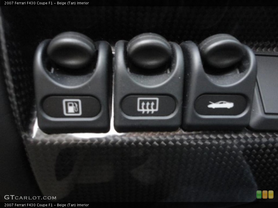 Beige (Tan) Interior Controls for the 2007 Ferrari F430 Coupe F1 #42328713