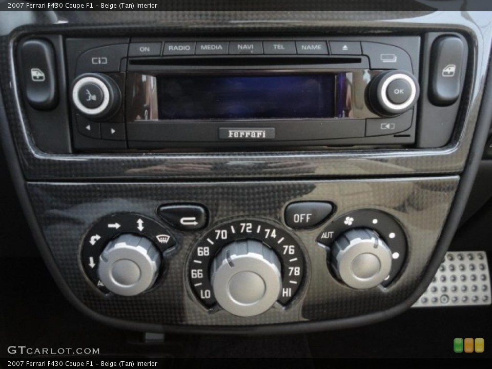 Beige (Tan) Interior Controls for the 2007 Ferrari F430 Coupe F1 #42328728