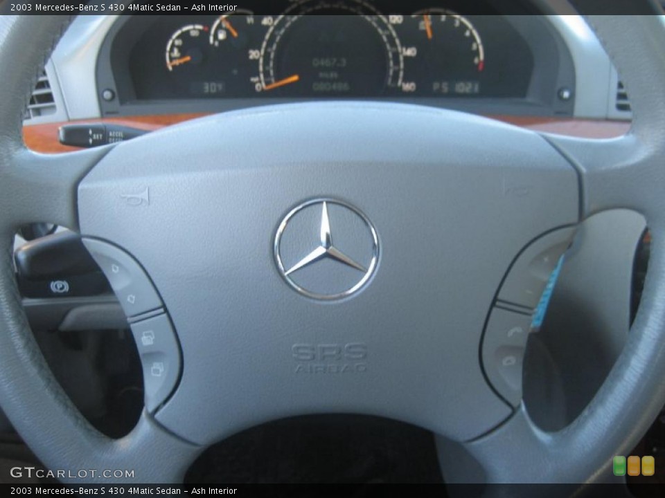 Ash Interior Steering Wheel for the 2003 Mercedes-Benz S 430 4Matic Sedan #42332474
