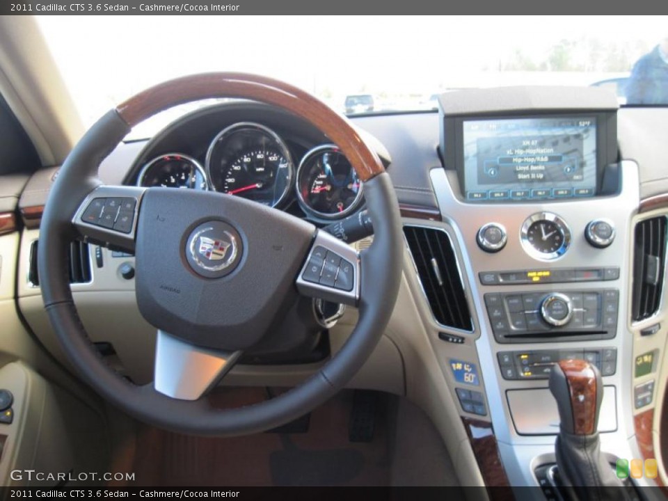 Cashmere/Cocoa Interior Dashboard for the 2011 Cadillac CTS 3.6 Sedan #42337559