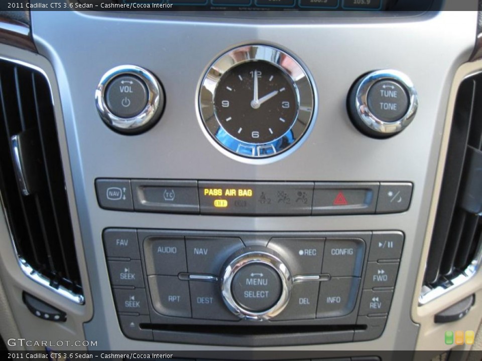Cashmere/Cocoa Interior Controls for the 2011 Cadillac CTS 3.6 Sedan #42337640