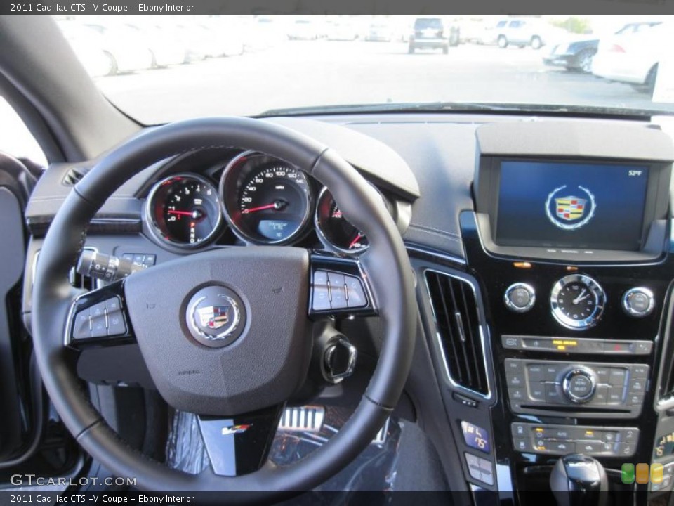 Ebony Interior Steering Wheel for the 2011 Cadillac CTS -V Coupe #42338240