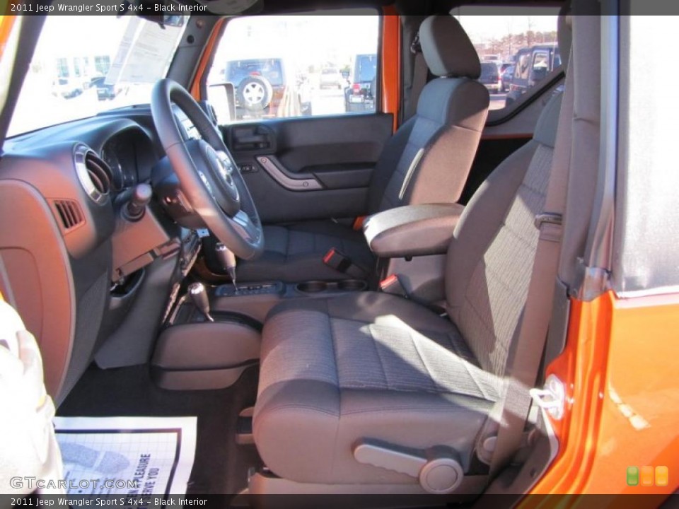 Black Interior Photo for the 2011 Jeep Wrangler Sport S 4x4 #42338812