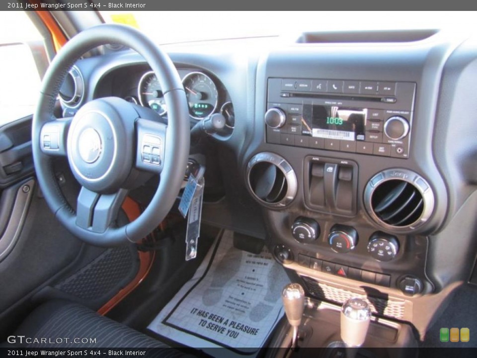 Black Interior Controls for the 2011 Jeep Wrangler Sport S 4x4 #42338856