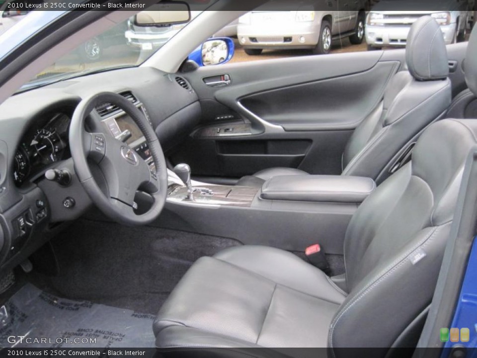 Black Interior Photo for the 2010 Lexus IS 250C Convertible #42340824