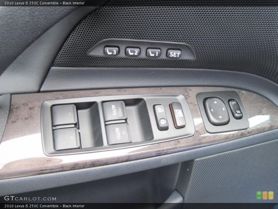 Black Interior Controls for the 2010 Lexus IS 250C Convertible #42340878