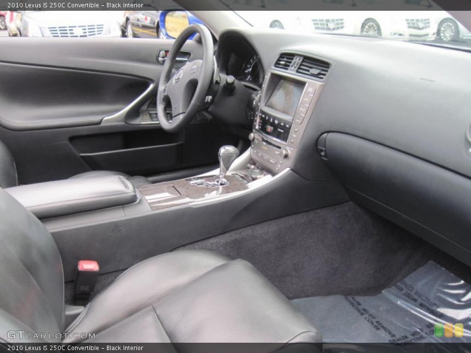 Black Interior Photo for the 2010 Lexus IS 250C Convertible #42340952