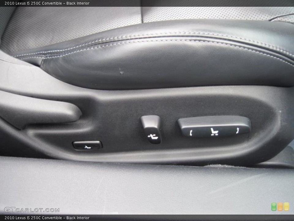 Black Interior Controls for the 2010 Lexus IS 250C Convertible #42340968