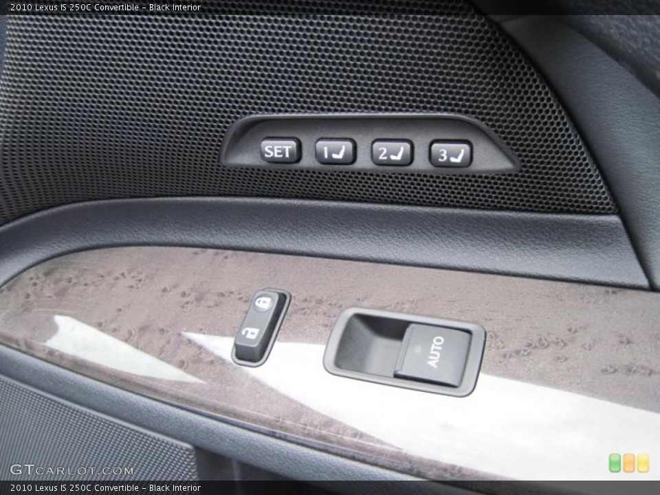 Black Interior Controls for the 2010 Lexus IS 250C Convertible #42340984