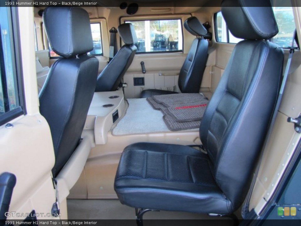 Black/Beige Interior Photo for the 1993 Hummer H1 Hard Top #42342096