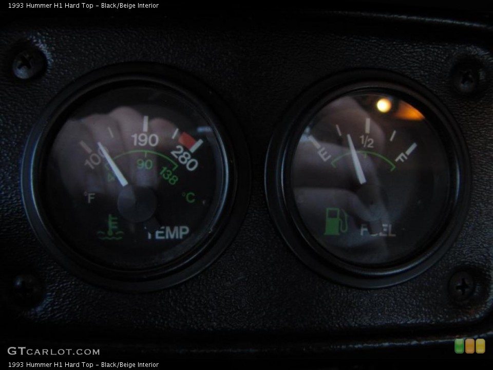 Black/Beige Interior Gauges for the 1993 Hummer H1 Hard Top #42342288