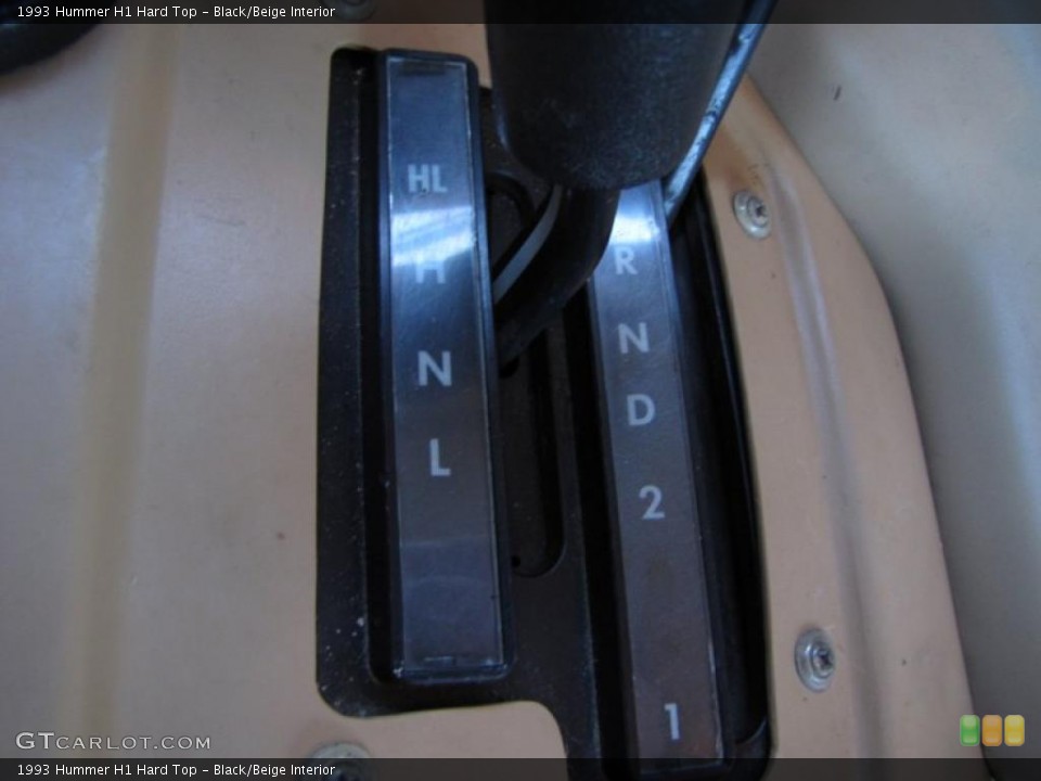 Black/Beige Interior Transmission for the 1993 Hummer H1 Hard Top #42342332