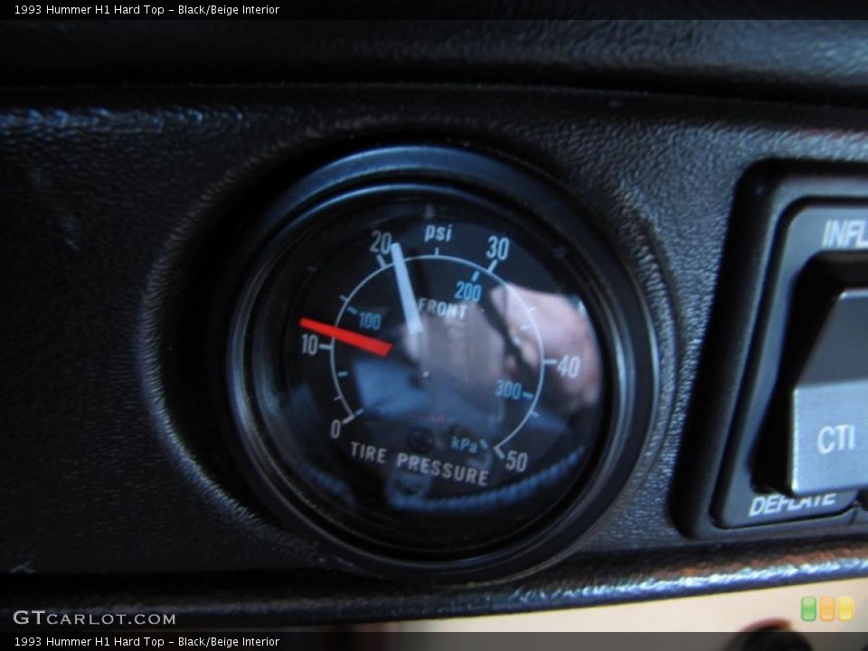 Black/Beige Interior Gauges for the 1993 Hummer H1 Hard Top #42342372