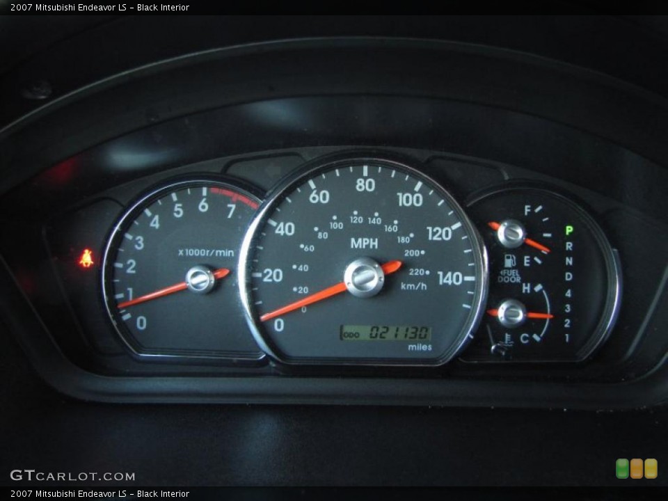 Black Interior Gauges for the 2007 Mitsubishi Endeavor LS #42342815