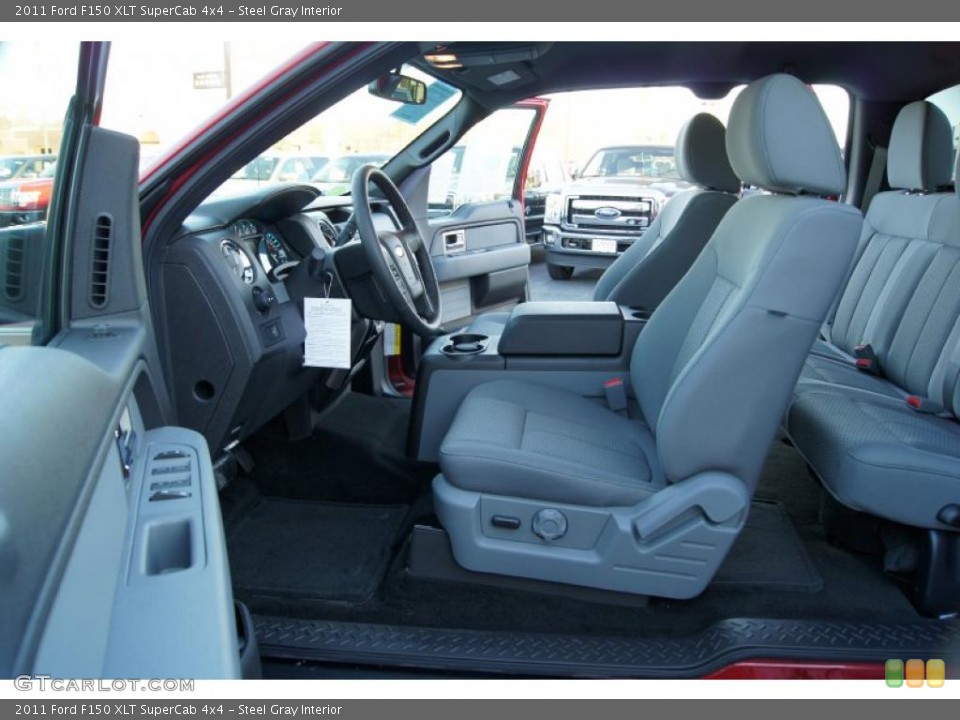 Steel Gray Interior Photo for the 2011 Ford F150 XLT SuperCab 4x4 #42344764