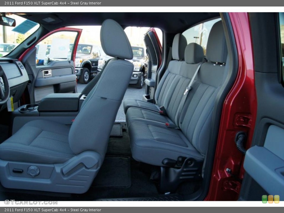 Steel Gray Interior Photo for the 2011 Ford F150 XLT SuperCab 4x4 #42344784